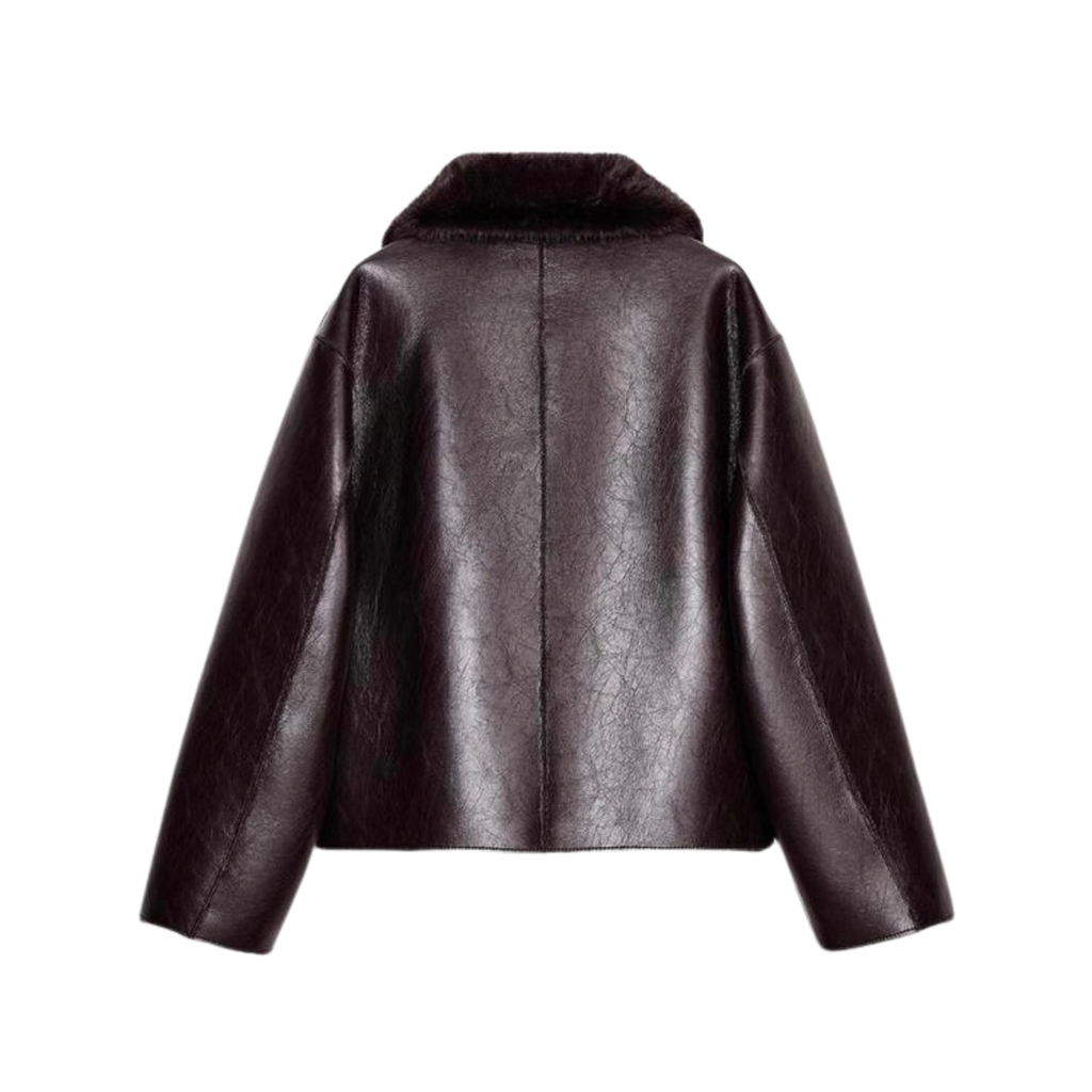 Reversible Double-Faced Faux Leather Jacket /Бэлэн/