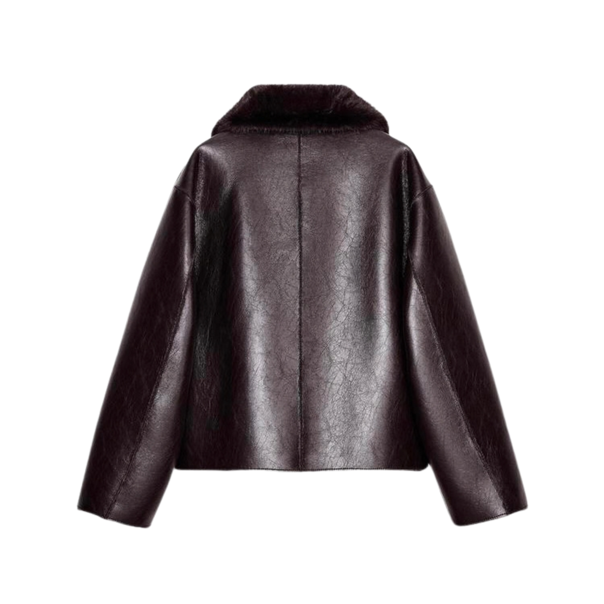 Reversible Double-Faced Faux Leather Jacket /Бэлэн/