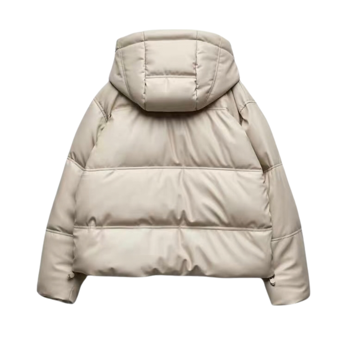 Faux Leather Puffer Jacket /Бэлэн/