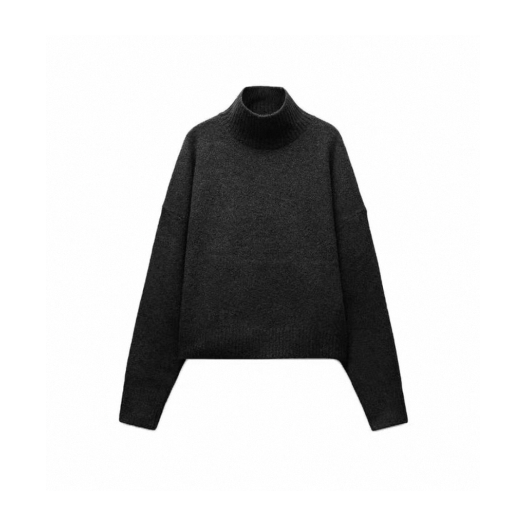 Plain Knit Turtleneck Sweater /Pre-Order/