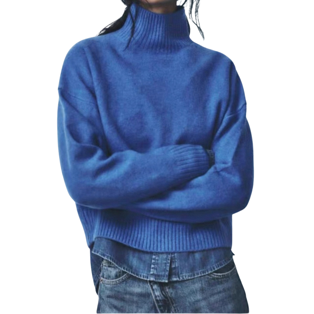 Plain Knit Turtleneck Sweater /Pre-Order/