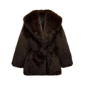 Brown Faux Fur Coat /Бэлэн/