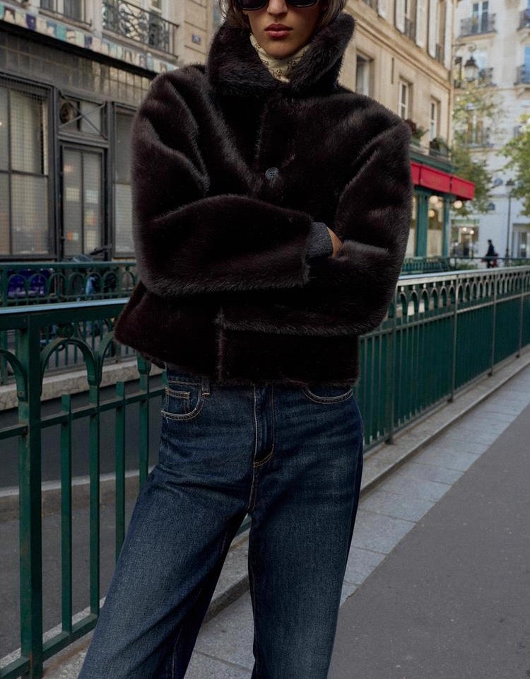 Reversible Double-Faced Faux Leather Jacket /Бэлэн/