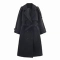 Double-Breasted Belted Coat With Tabs /Бэлэн/