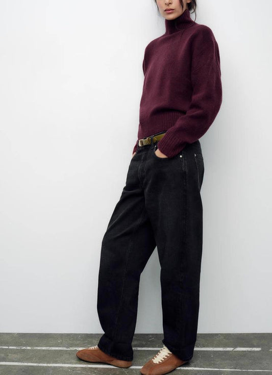 Plain Knit Turtleneck Sweater /ZARA/