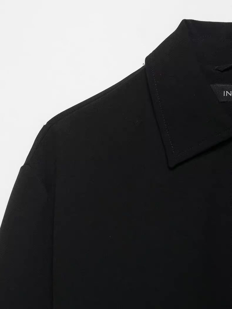 Black Cropped Zip-Up Jacket /ZARA/