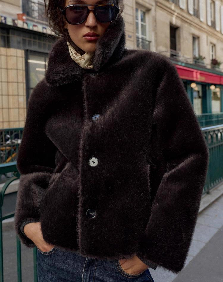 Reversible Double-Faced Faux Leather Jacket /Бэлэн/