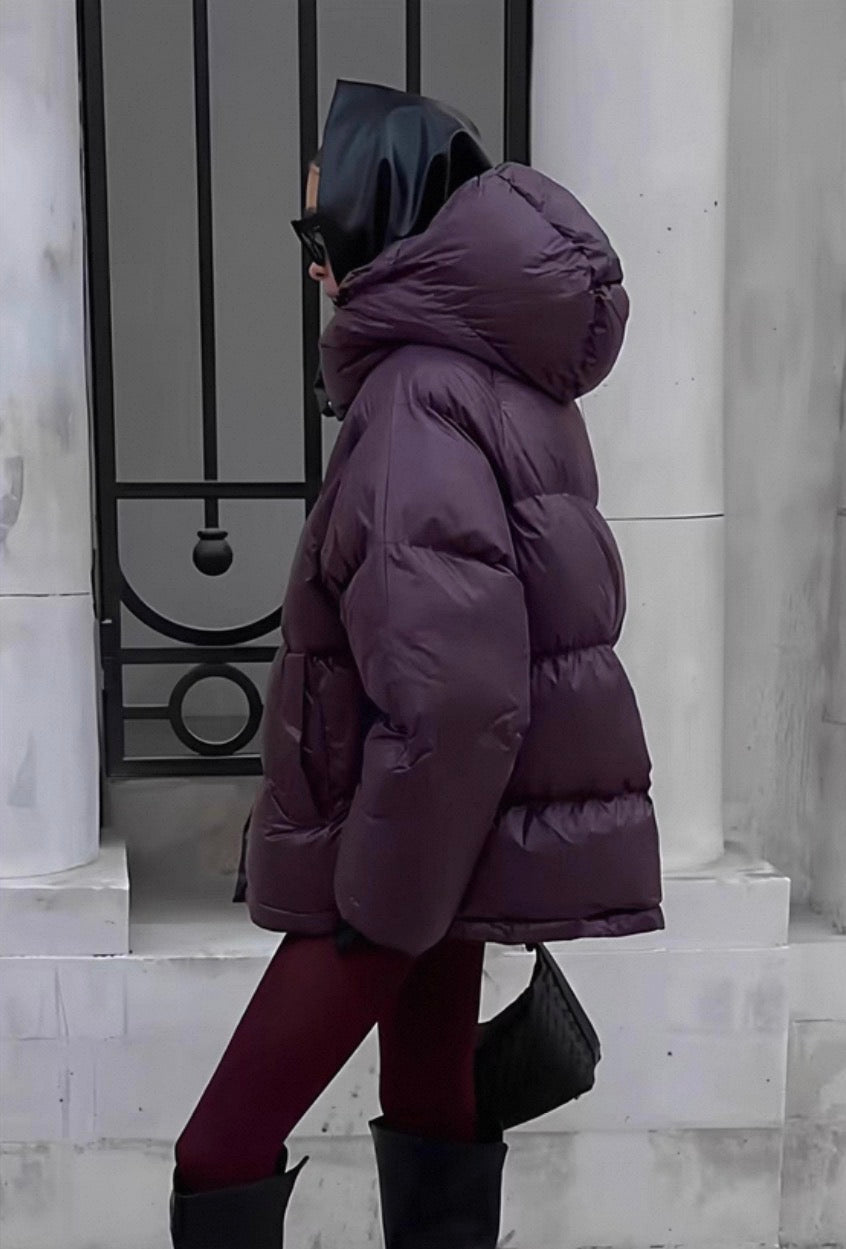 Plum Puffer Jacket /Бэлэн/
