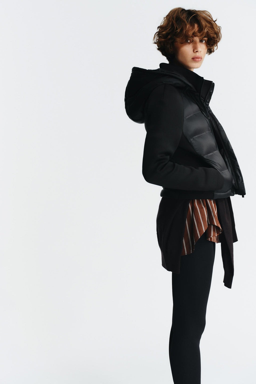 Detachable Hood Quilted Jacket