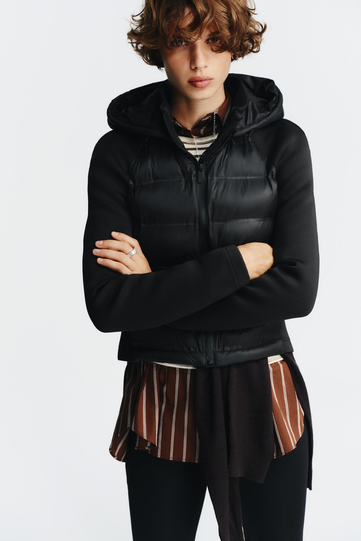 Detachable Hood Quilted Jacket